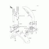 Схема узла: Крыло для Kawasaki EJ650 W650