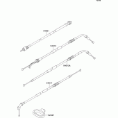 Схема вузла: Троси для Kawasaki ZR1100 Zephyr 1100RS