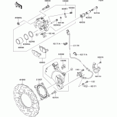 Схема узла: Задний тормоз для Kawasaki ZR800 Z800 ABS