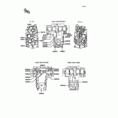 Схема вузла: Болти картера двигуна для Kawasaki ZX400 Z400FII