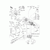 Схема узла: Масляный насос & Масляный фильтр для Kawasaki VN1500 Vulcan 1500 Mean Streak