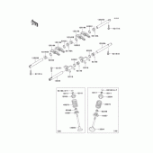 Схема вузла: Рокер & Клапан для Kawasaki EJ650 W650