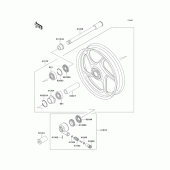 Схема вузла: Front wheel для Kawasaki ZG1000 Concours