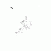 Схема вузла: Brake pedal/torque link для Kawasaki ZX1200 Ninja ZX-12R