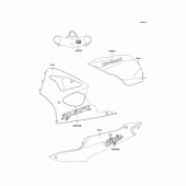 Схема вузла: Decals(red)(cn,us)(zx600-j1) для Kawasaki ZX600 Ninja ZX-6R