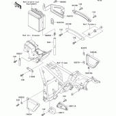Схема вузла: Батарейний відсік для Kawasaki EL250 Eliminator 252