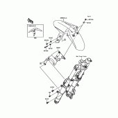 Схема вузла: Переднє крило для Kawasaki EX300 Ninja 300 ABS
