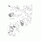 Схема узла: Воздушный фильтр для Kawasaki VN900 Vulcan 900 Custom