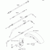 Схема узла: Тросики для Kawasaki ZR1200 ZRX1200