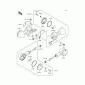 Схема узла: Поворотники для Kawasaki EN500 Vulcan 500 LTD