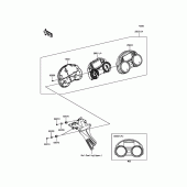 Схема вузла: Meter(s) для Kawasaki ZX1400 Ninja ZX-14R ABS