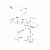 Схема вузла: Fenders(en500-a1/a2/a3/a4) для Kawasaki EN500 Vulcan 500