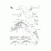 Схема вузла: Fenders(1/2) для Kawasaki VN1700 VN1700 Classic Tourer ABS