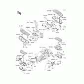 Схема узла: Подножки для Kawasaki VN1700 Vulcan 1700 Voyager