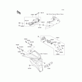 Схема вузла: Taillight(s) для Kawasaki ZR750 Z750S