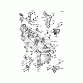 Схема узла: Рама(AFF) для Kawasaki BX250 NINJA 250SL