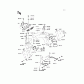 Схема вузла: Air duct для Kawasaki ZX1200 Ninja ZX-12R