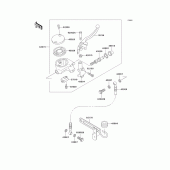Схема узла: Передний тормозной цилиндр для Kawasaki VN1500 Vulcan 1500 Classic