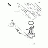 Схема узла: Топливный насос для Kawasaki KX450 KX450F