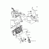 Схема вузла: Water Pipe для Kawasaki EX650 ER-6F ABS