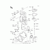 Схема вузла: Карбюратор parts(1/2) для Kawasaki ZX750 Ninja ZX-7R