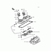 Схема вузла: Клапанна кришка Kawasaki ZX636 Ninja ZX-6R ABS 30th Anniversary Edition