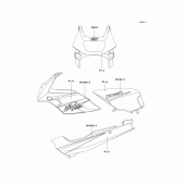 Схема вузла: Decals(blue)(d12) для Kawasaki EX500 GPZ500S