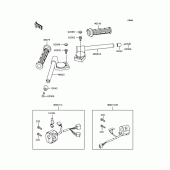 Схема вузла: Handlebar для Kawasaki ZX900 GPZ900R