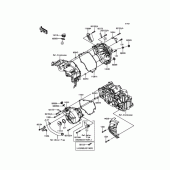 Схема вузла: Кришка двигуна для Kawasaki EX250 Ninja 250