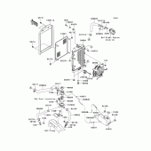 Схема узла: Радиатор для Kawasaki VN1600 Vulcan 1600 Nomad