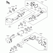 Схема узла: Поворотники для Kawasaki ZX900 Ninja ZX-9R