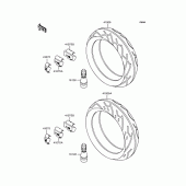 Схема вузла: Колеса для Kawasaki ZX400 ZZR400