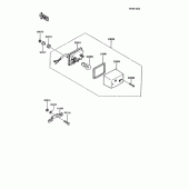Схема вузла: Taillight(s) для Kawasaki KMX125