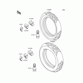 Схема узла: Шины для Kawasaki ZX900 GPZ900R