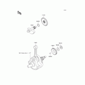 Схема узла: Коленчатый вал для Kawasaki KLX300R