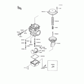 Схема вузла: Карбюратор parts(1/2) для Kawasaki ZG1200 Voyager XII