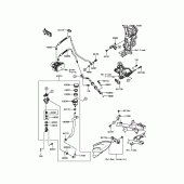 Схема вузла: Задній гальмівний циліндр Kawasaki KLZ1000 Versys 1000 LT