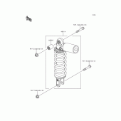 Схема вузла: Амортизатор для Kawasaki ZX600 Ninja ZX-6R