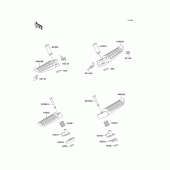 Схема узла: Подножки для Kawasaki ZX1100 Ninja ZX-11