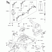 Схема вузла: Замок запалювання для Kawasaki EJ800 W800