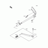 Схема вузла: Перемикач передач для Kawasaki EL250 Eliminator 250SE