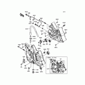 Схема узла: Картер двигателя для Kawasaki KLX110 KLX110