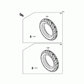 Схема узла: Шина для Kawasaki BR125 Z125 Pro