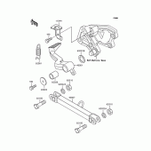 Схема вузла: Лапка гальма для Kawasaki ZX400 ZZR400