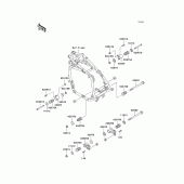 Схема узла: Крепления двигателя для Kawasaki ZG1200 Voyager XII