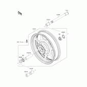 Схема вузла: Front wheel для Kawasaki VN2000 Vulcan 2000 Classic LT