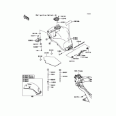 Схема узла: Топливный бак для Kawasaki KLZ1000 Versys 1000