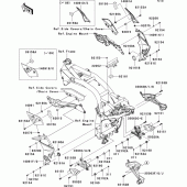 Схема вузла: Frame fittings(1/2) для Kawasaki ZR750 Z750