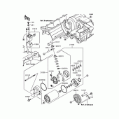 Схема узла: Стартер электрический & Привод стартера для Kawasaki ZR1200 ZRX1200S