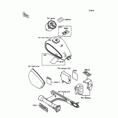 Схема вузла: Інформаційні наклейки для Kawasaki VN1500 VN-15